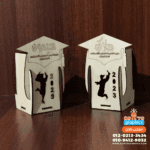 مقلمة التخرج خشب باسم الشخص والكنيسة